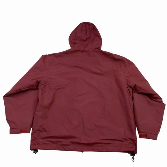 Port Authority Jacket Mens Small Burgundy Full Zip Lined Nylon Preppy University - Picture 4 of 12